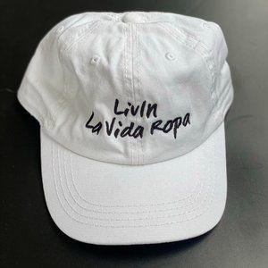 Livin La Vida Ropa White Baseball Hat